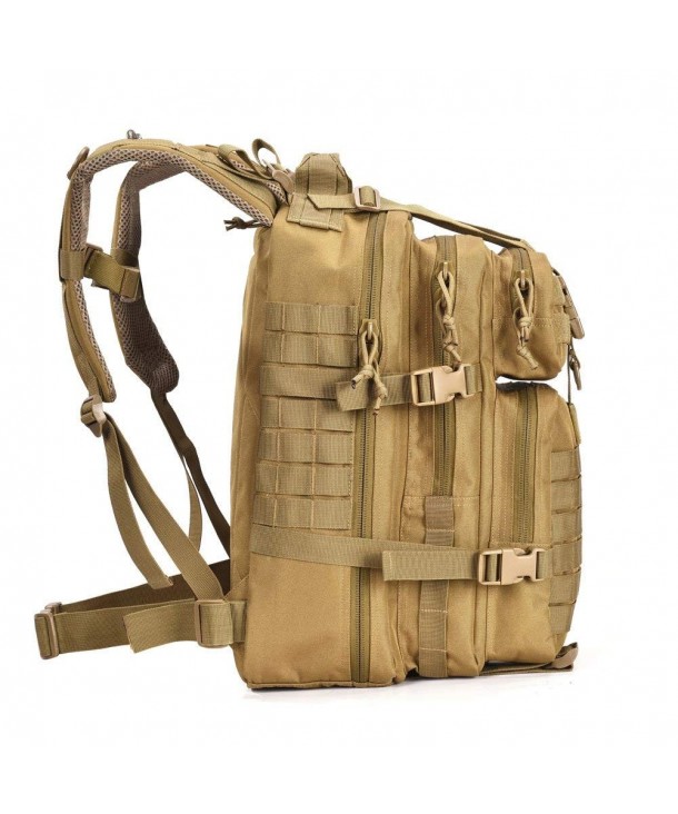 Military Tactical Backpack Backpacks Rucksack - Khaki w/ Flag Patch ...