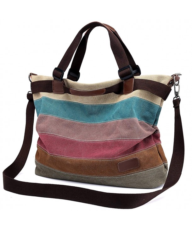 Women's Canvas Handbag-Ladies Tote Hobo Large Shopping Shoulder Bag ...