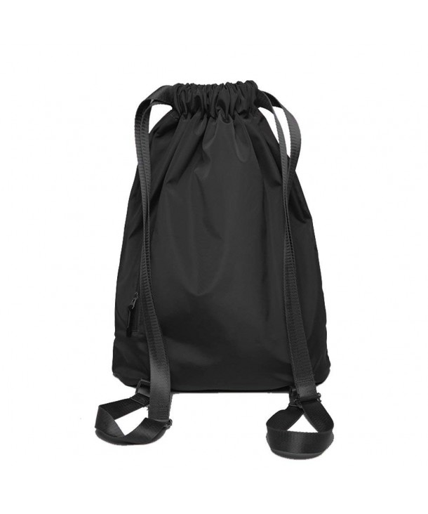 Drawstring Gym Bag- Men Women Waterproof Drawstring Backpack Yoga Bag ...
