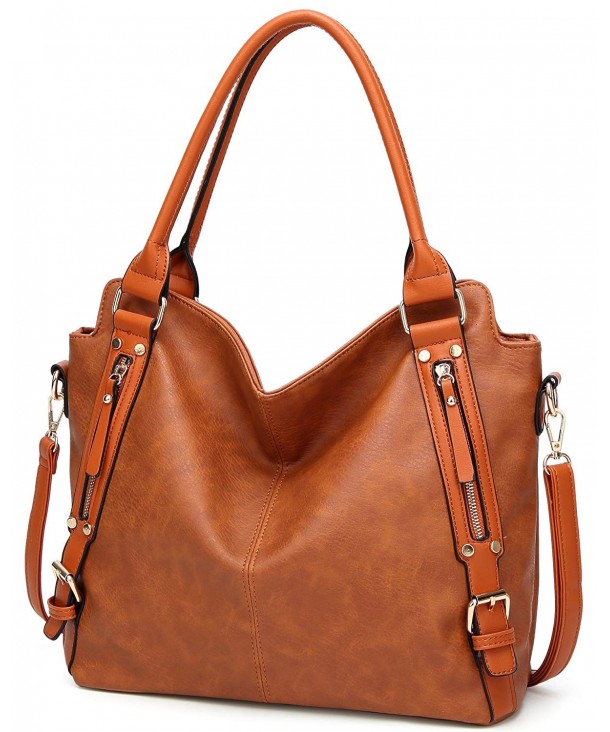 PU Leather Handbags Large Capacity Tote Fashion Hobo Shoulder Bags ...