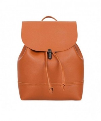 School Bag AmyDong Vintage Pure Color Leather Backpack Satchel Women ...