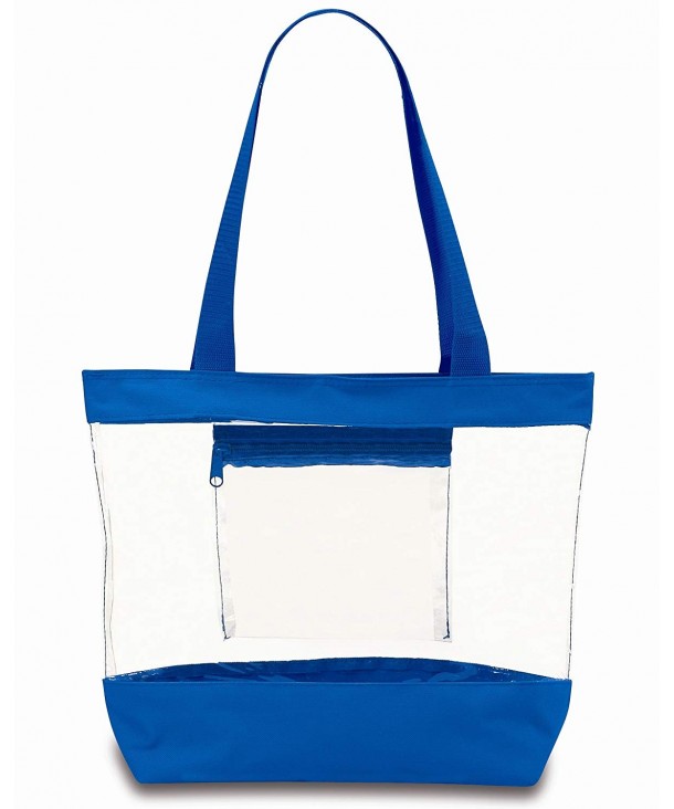 Clear Tote Bag With Zipper and Interior Pocket Clear Purse Medium Size ...