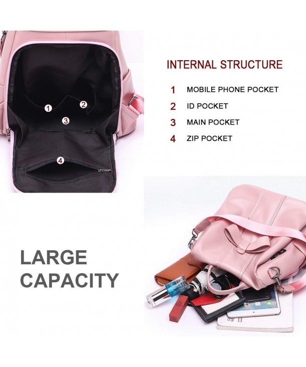 Women Anti-Theft Backpack Purse PU Leather Waterproof girls Rucksack ...