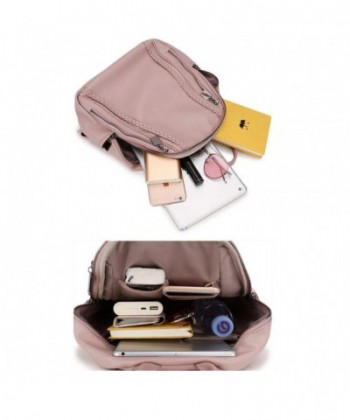 Backpack Leather Rucksack Fashion - Pink Leather Backpack - C418HSTIG0X