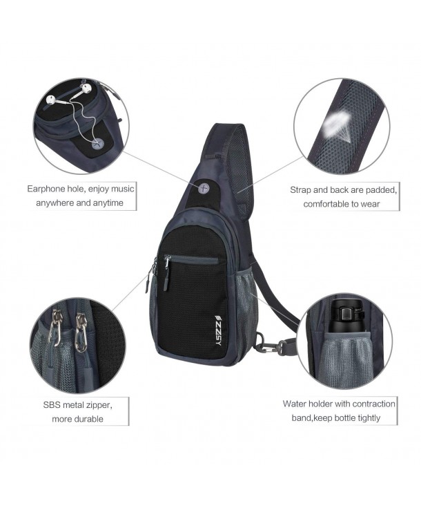 Sling Backpack- Shoulder Chest Crossbody Bag Small Daypack Outdoor ...