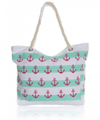 Extra Large Beach Bag - Water Resistant Zipper Top Beach Tote Bag for ...