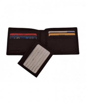Men's Leather Wallet with Detachable Flap over ID Window 4.5 X 3.5 ...