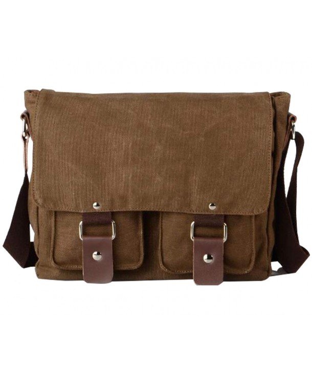 Messenger Bag-Canvas Vintage Retro Shoulder Bookbag Satchel Working Bag ...