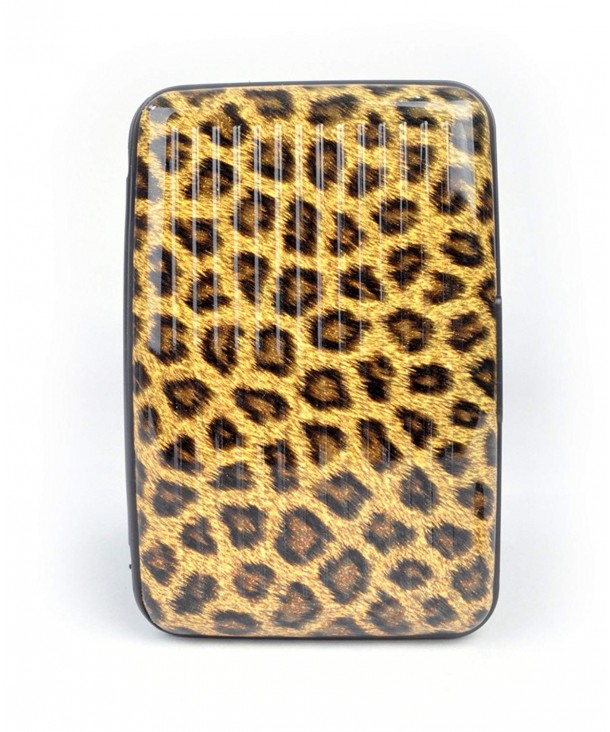 Brown Leopard Card Case Holder - CT11FTG8JMX