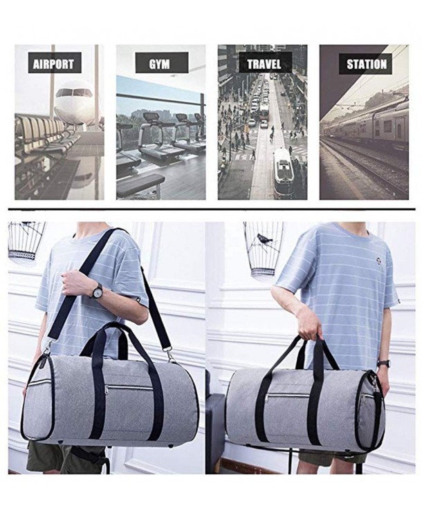 Convertible Garment Bag with Shoulder Strap Carry on Duffel Bag for Men ...