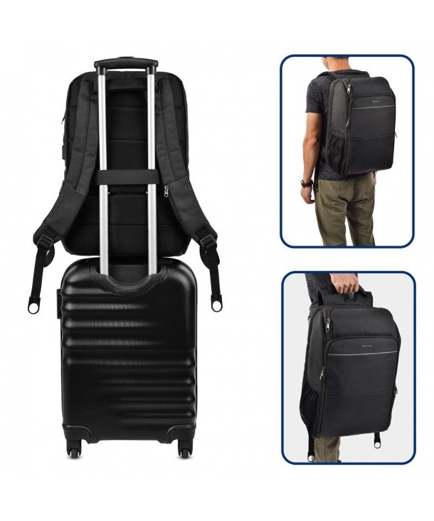 Travel Backpack TSA Friendly Business Carry On Laptop Bag 17 Inch with ...