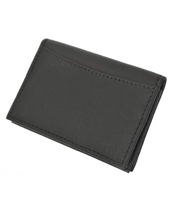 Marshal RFID Blocking Mens Leather Expandable Business Card Case Wallet ...