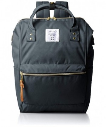 Japan Backpack Unisex Regular Size Rucksack Canvas Bag (Charcoal Gray ...