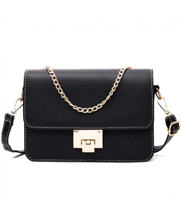 Ladies Designer Crossbody Bag Shoulder Bag for Women Small Purses Handbags - Black - CK18GQ84UN7