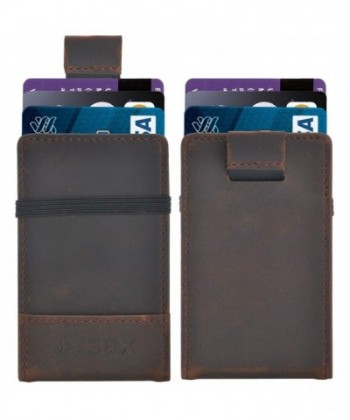 Mens Slim Front Pocket Wallet - RFID Minimalist Elastic Credit Card ...