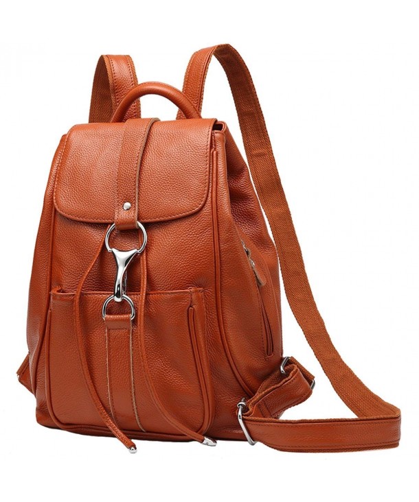 Soft Genuine Leather Backpack Handbags for Women's Satchel Shoulders ...