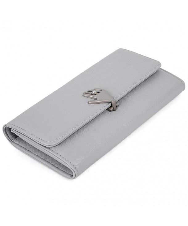 Women PU Leather Wallet Large Capacity 5.5