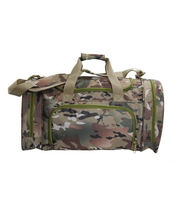 Camo Duffel Bag with Shoe or Wet Items Pocket (Large) - CL11CLR44CR