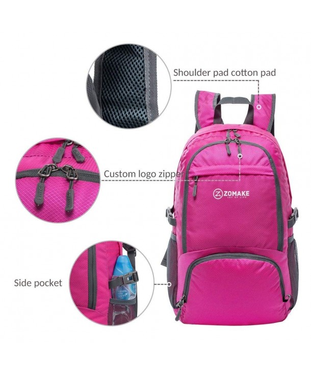 Lightweight Packable Backpack Resistant - Pink - C918D28C5OT