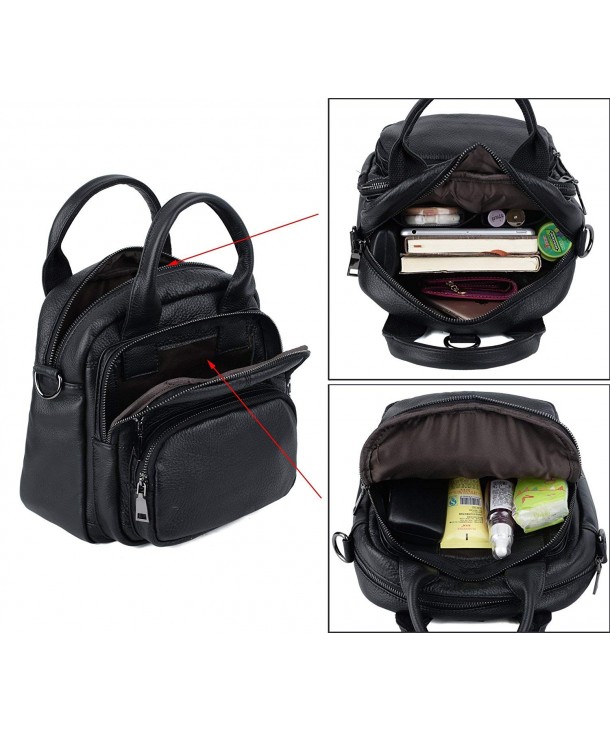 Women Backpack Purse Leather Ladies Rucksack Shoulder Bag - CO18C0UQS0X