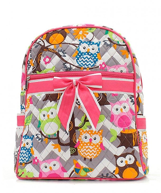 Chevron Stripe Small Quilted Backpack