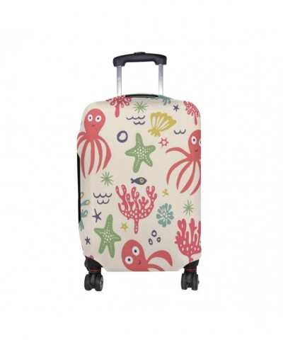 Octopus Starfish Seaweed Suitcase Protector