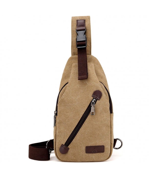 Shoulder Lightweight Backpack Crossbody - Khaki - CJ18C0YX98O