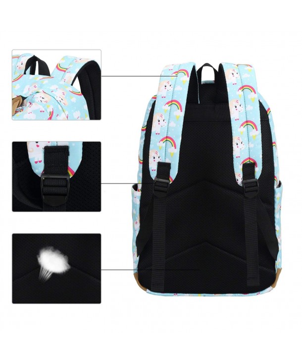 Backpack School Bookbag Daypack Unicorn - Unicorn Blue T03-1 - Cs18g869iw4