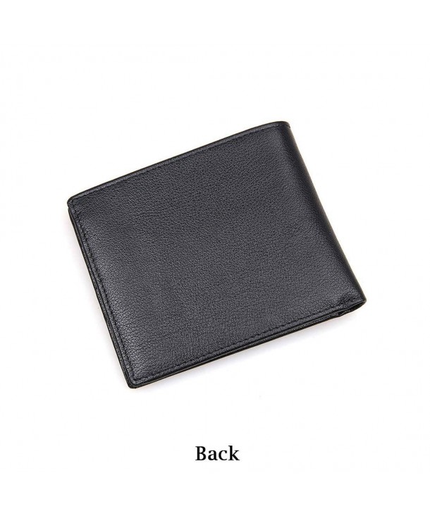 Mens Genuine Leather Wallet Slim Bifold RFID Blocking Stylish thin ...