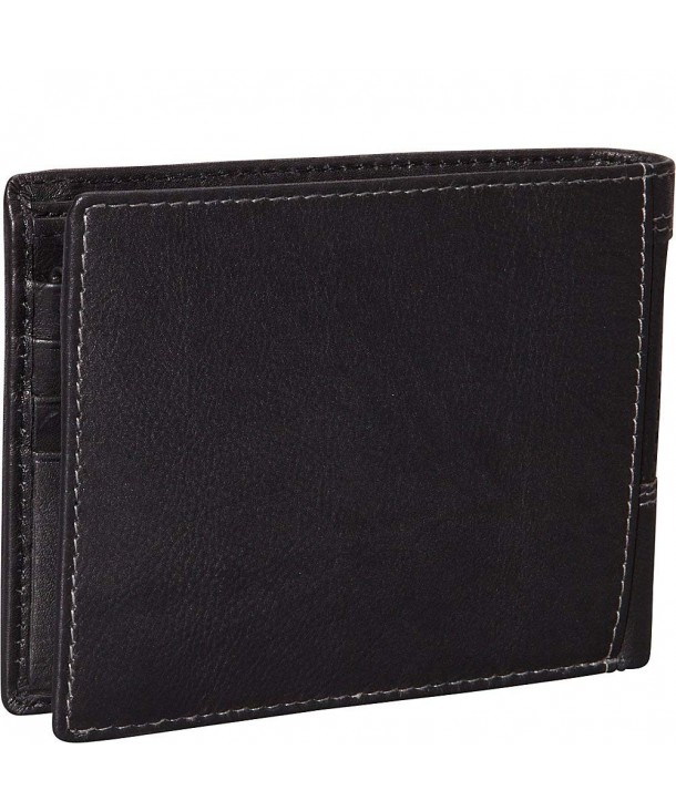 Collegiate Collection: RFID Passcase Wallet with Coin - Black - C411GBA9LW7