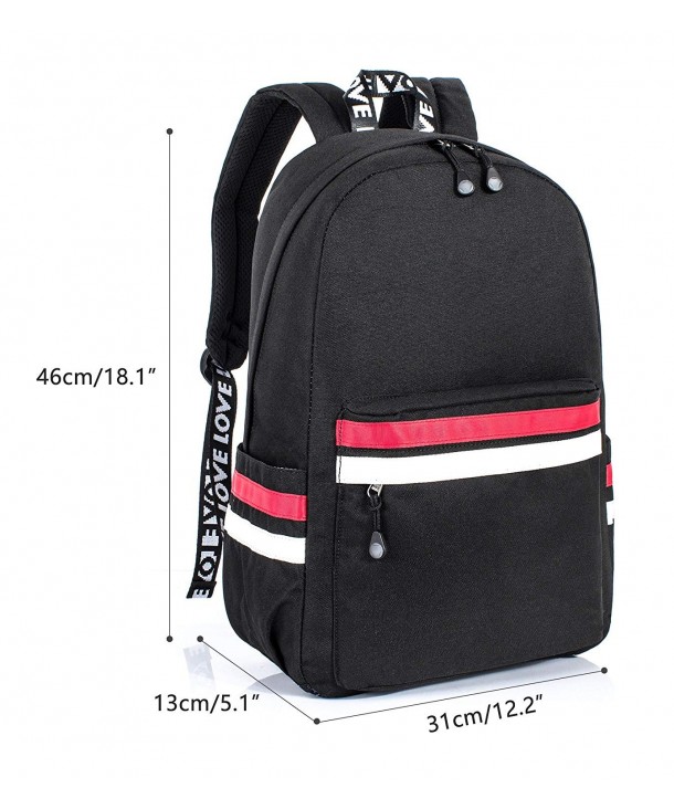 Water Resistant Laptop Backpack Lightweight Daypack - Black - CZ18EINTHR7