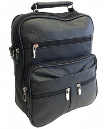 Genuine Leather Satchel iPad Large Messenger Bag Shoulder Organizer ...