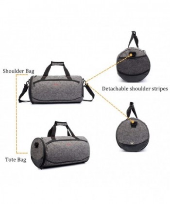 Outdoor Fitness Gym Bag Duffel Bag with Shoe Compartment - Black ...