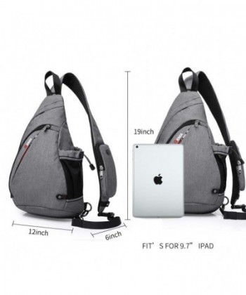Sling Bag for Travel Anti Theft Crossbody Backpack for Men Boy(gray ...