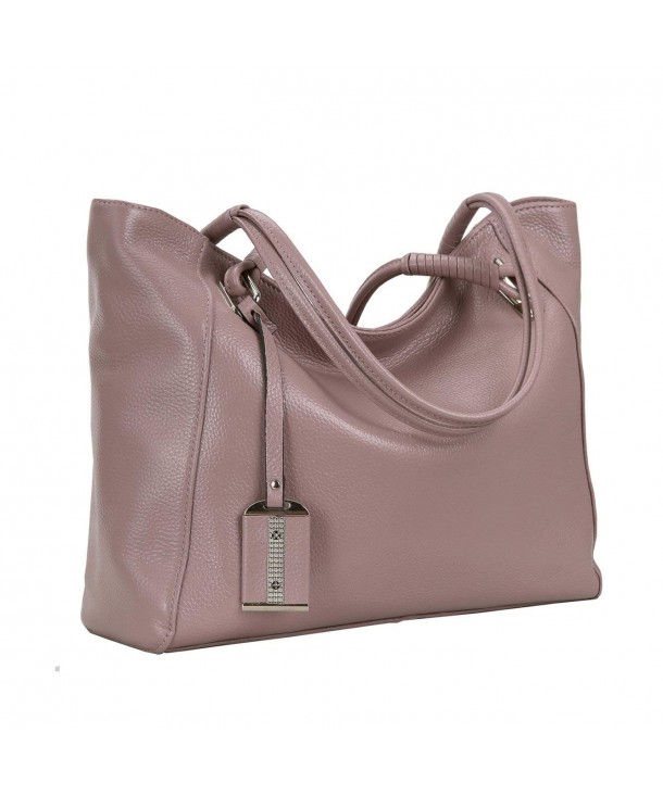on Clearance! Leather Tote Shoulder Handbags Designer Satchel Bag for Women Summer Bags - Lilac ...