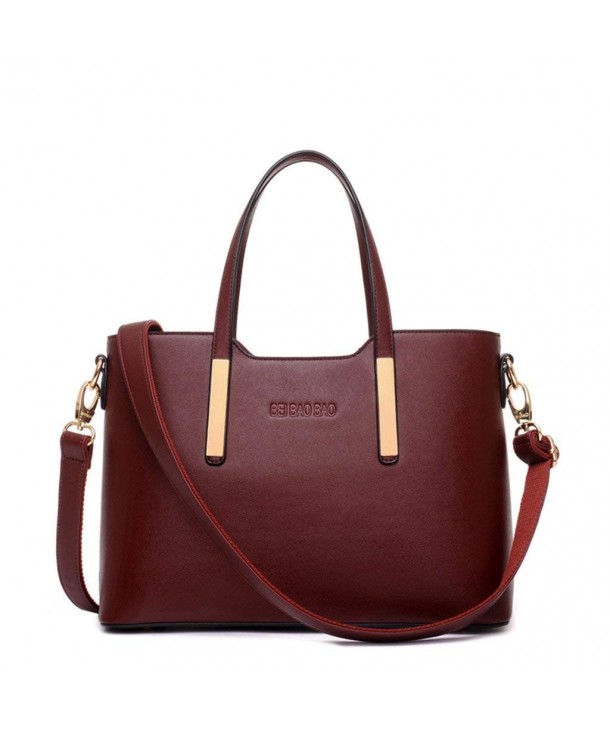 Women Soft Leather Top-handle Handbag Fashion Satchel Tote Purse ...