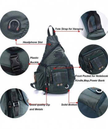 Crossbody Backpack 14 1 Inch Daypack - 
