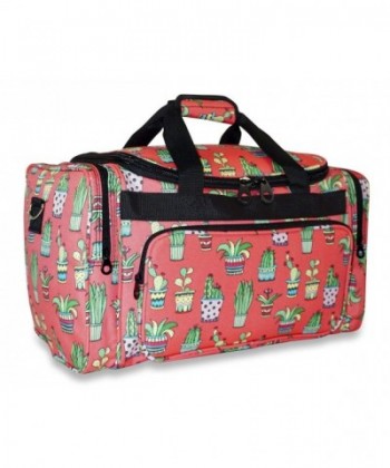 Ever Moda Cactus Print Duffle