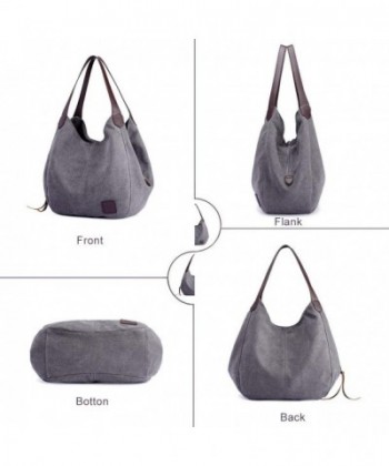 Women Fashion Canvas Shoulder Bag Casual Cotton Canvas Handbag Travel ...