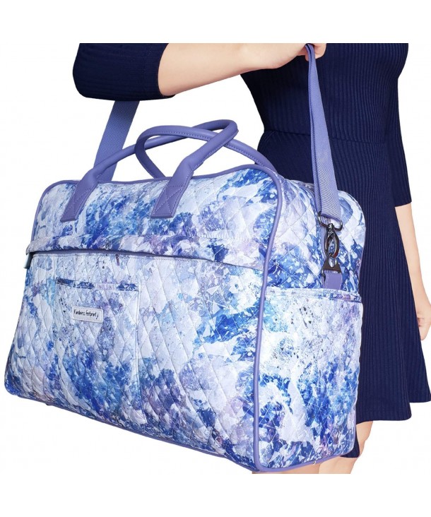 Cute Overnight Bag For Women And Girls Weekender Bag Abstract Purple