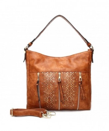 MKF Collection Adalaya Designer Crossbody Hobo Bag by - Brown - CZ183EYYEM4