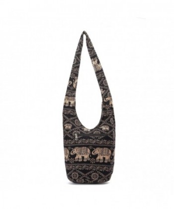Women's Thai Style Cotton Hippie Hobo Crossbody Bag Soulder Handbags ...