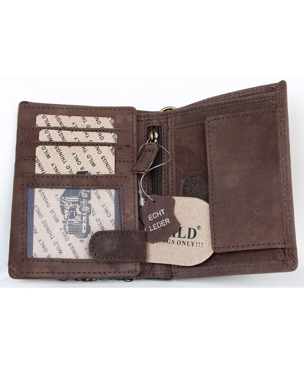 Strong Genuine Leather Wallet Without Fabric Lining with a Truck and ...